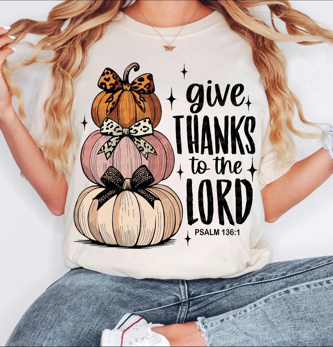 GIVE THANKS TO THE LORD PUMPKINS