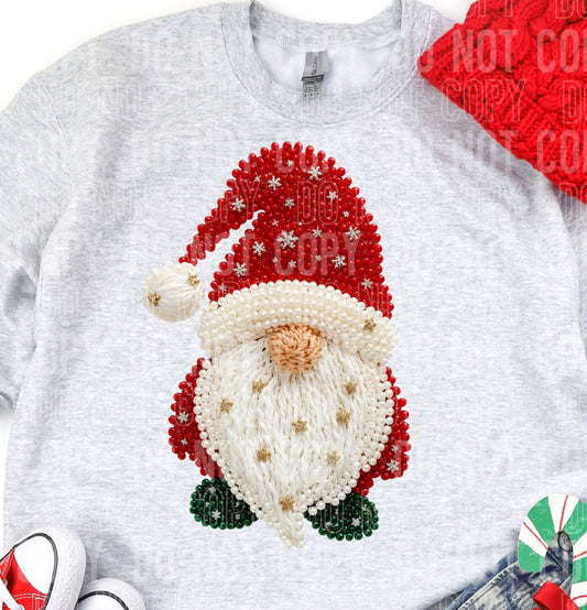 FAUX YARN AND PEARL GNOME